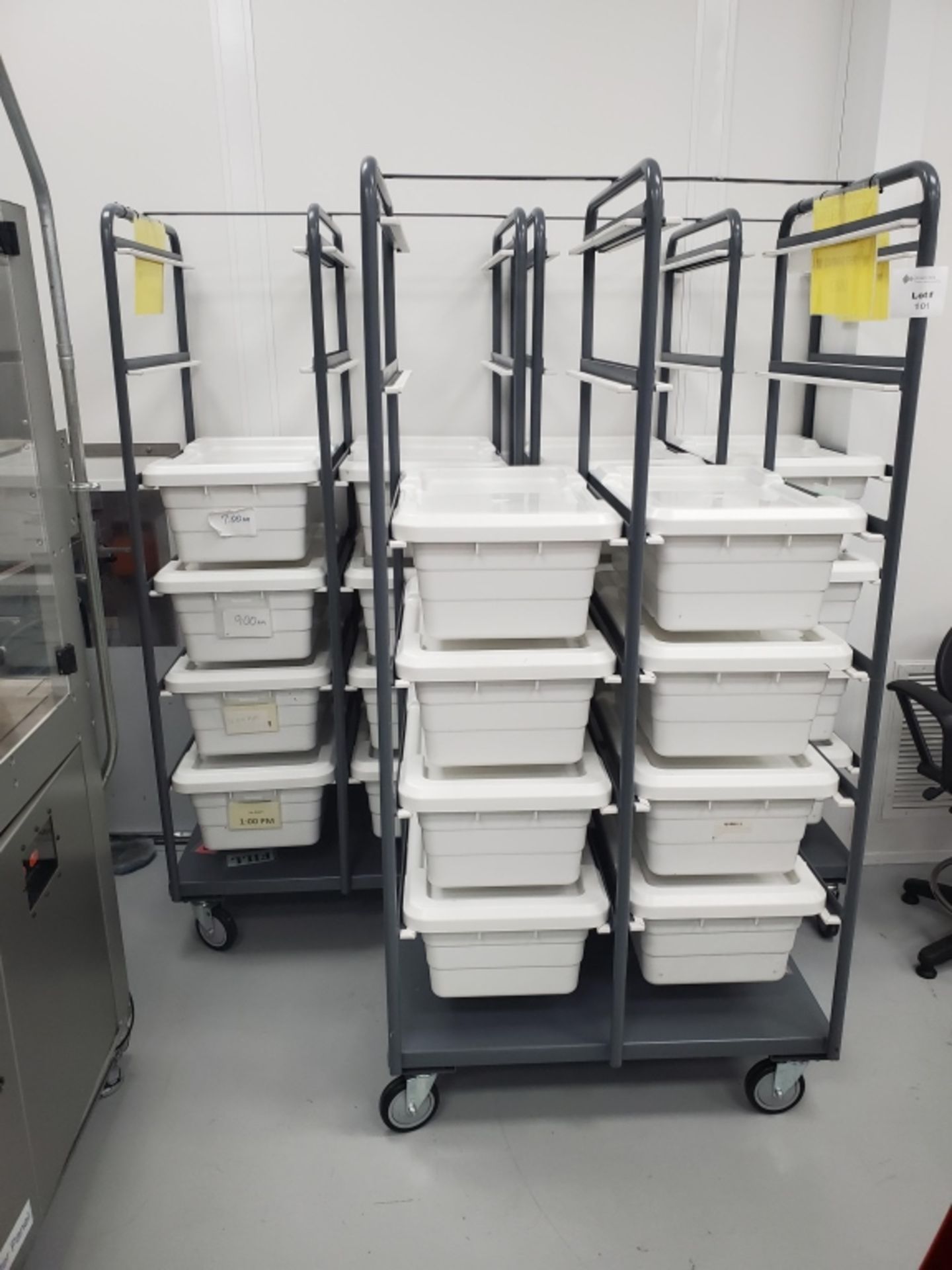 (3) 12-Position Tote Carts - Image 2 of 2