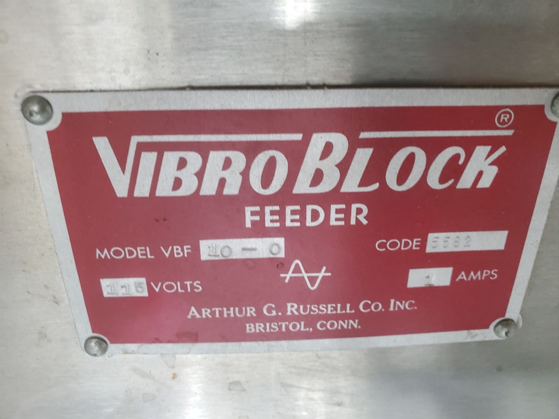 Arthur G. Russell Co. Vibro Block Feeder - Image 3 of 3