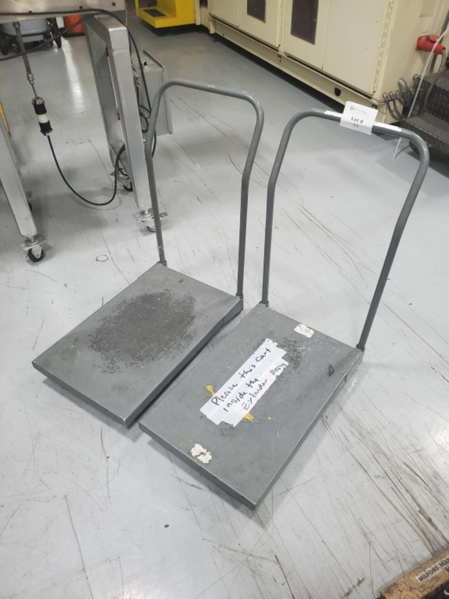 (2) Castered Platform Carts - Image 2 of 2