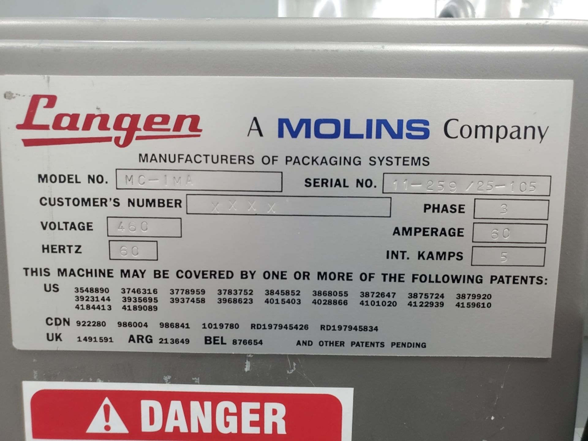 Langen Model MC-IMA Horizontal Cartoner W/Hot Glue System - Image 9 of 9