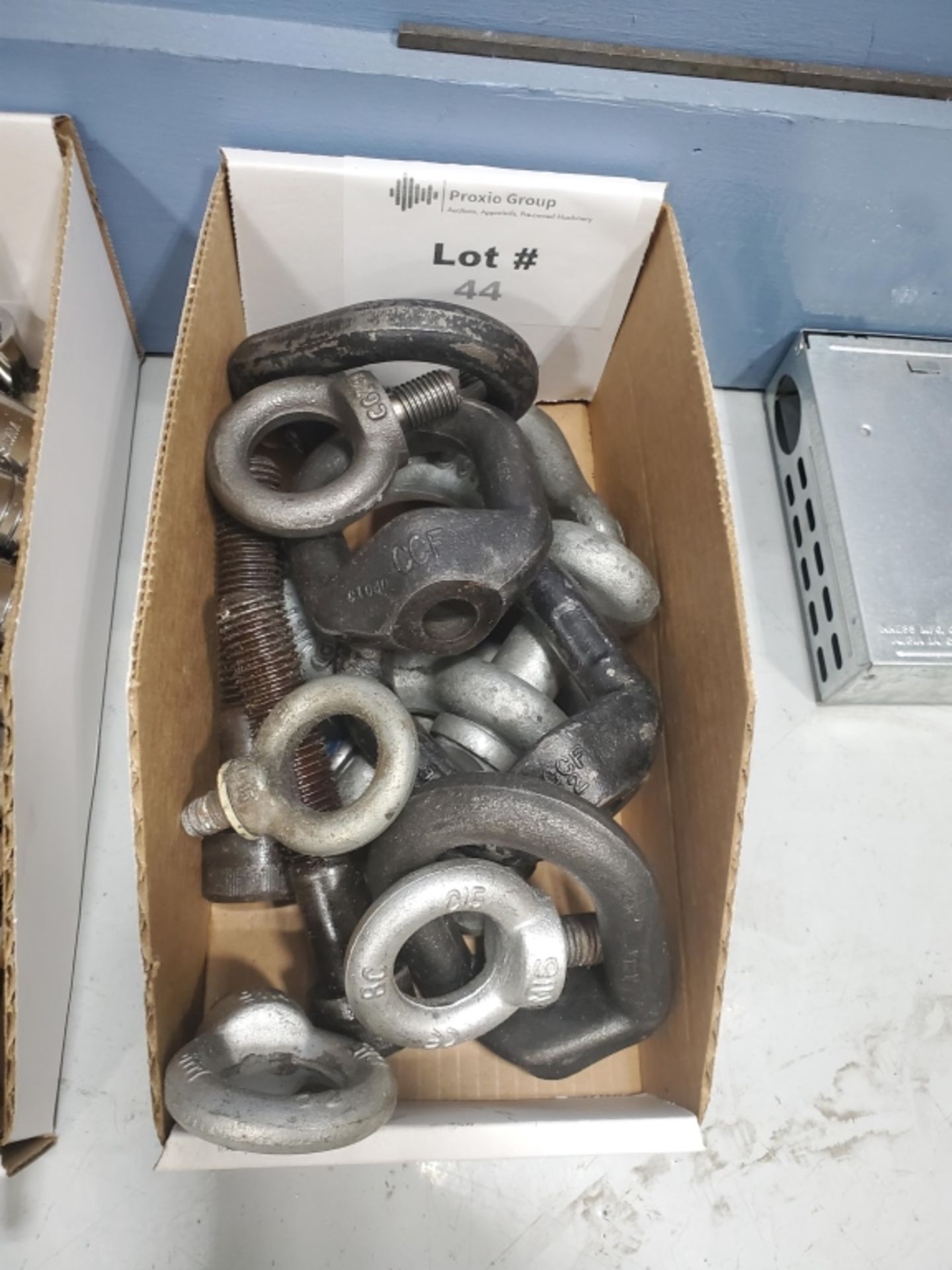 Box Lot Of Various D-Rings and Eye Bolts