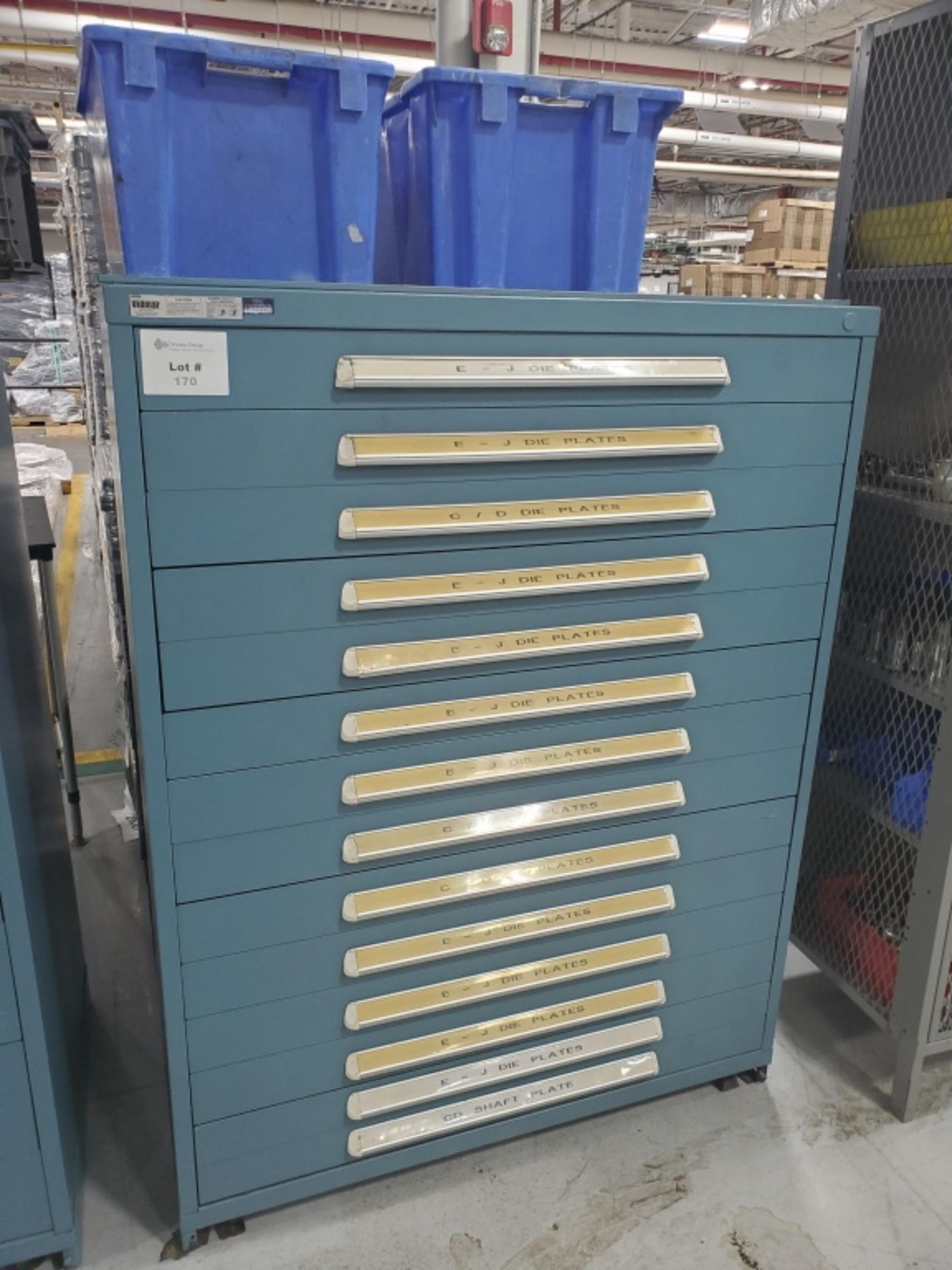 Stanley Vidmar 14-Drawer Small Parts Cabinet