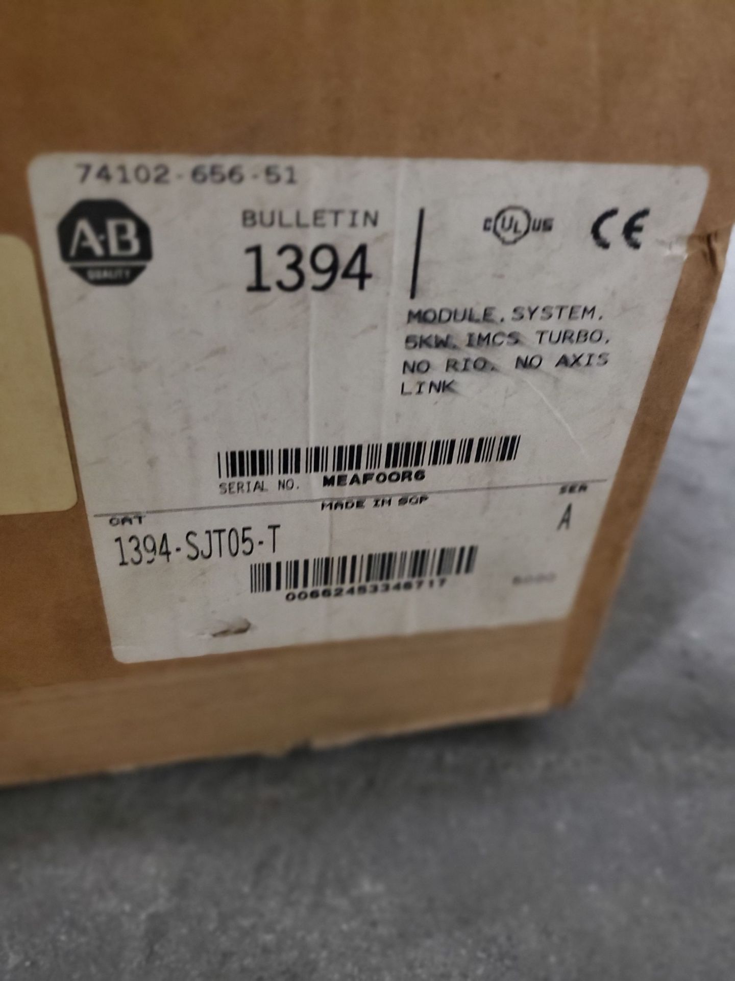 Allen Bradley Model 1394-SJT05-T 5KW System Module, IMC-S Turbo, Unused In Box - Image 4 of 4