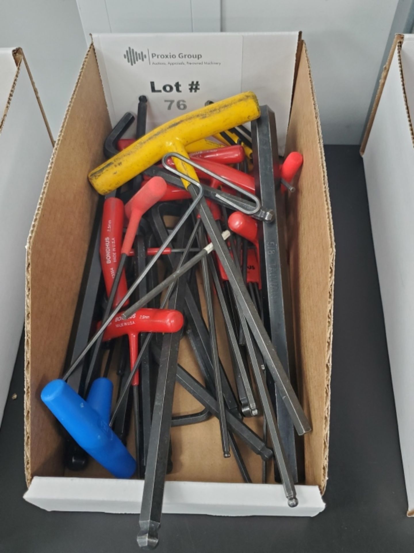 Lot Box of Various Size Allen Wrenches