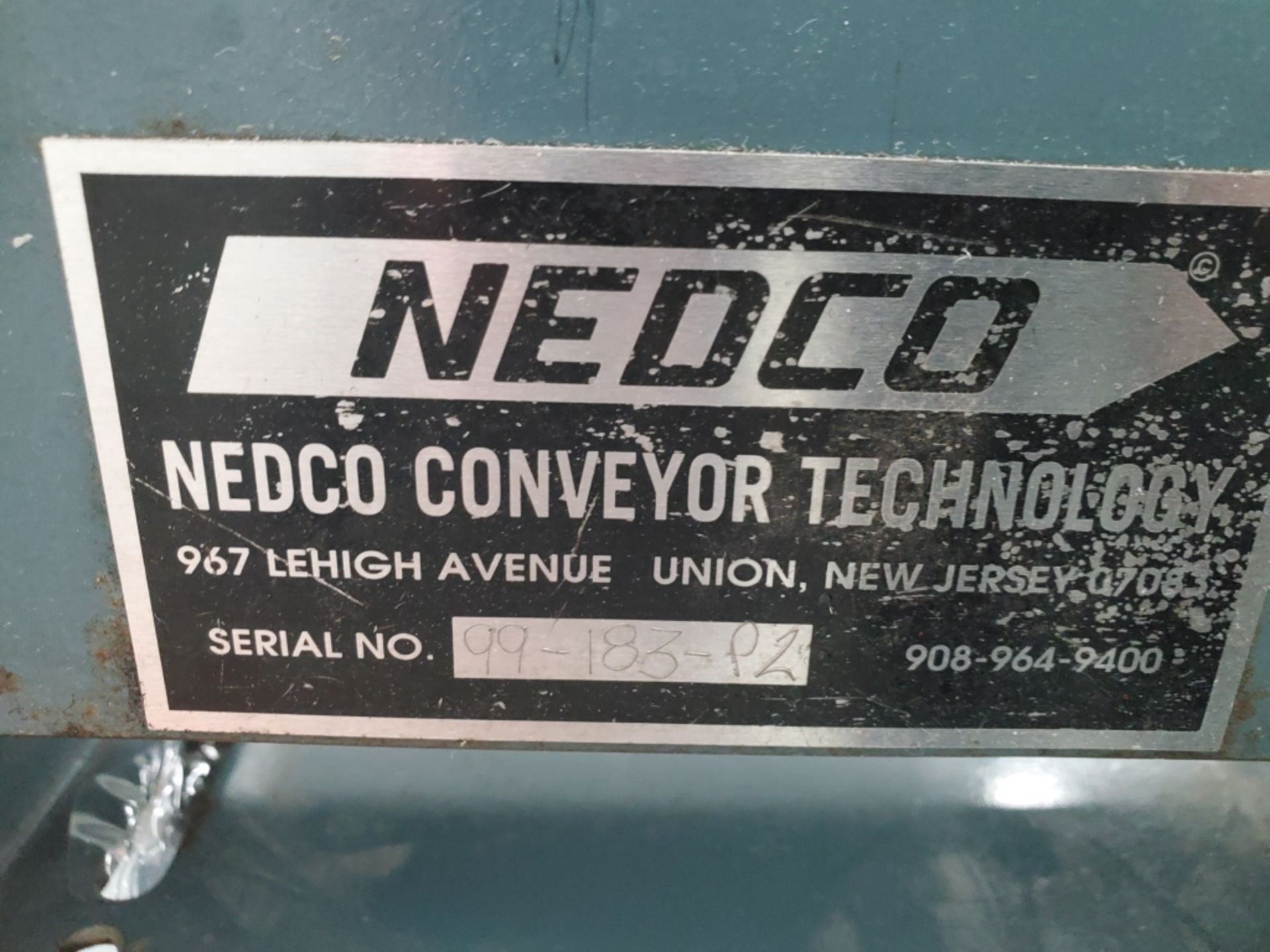 Nedco Conveyor Technology 4"" Carton Transfer Conveyor sn 99-183-P2 - Image 2 of 2