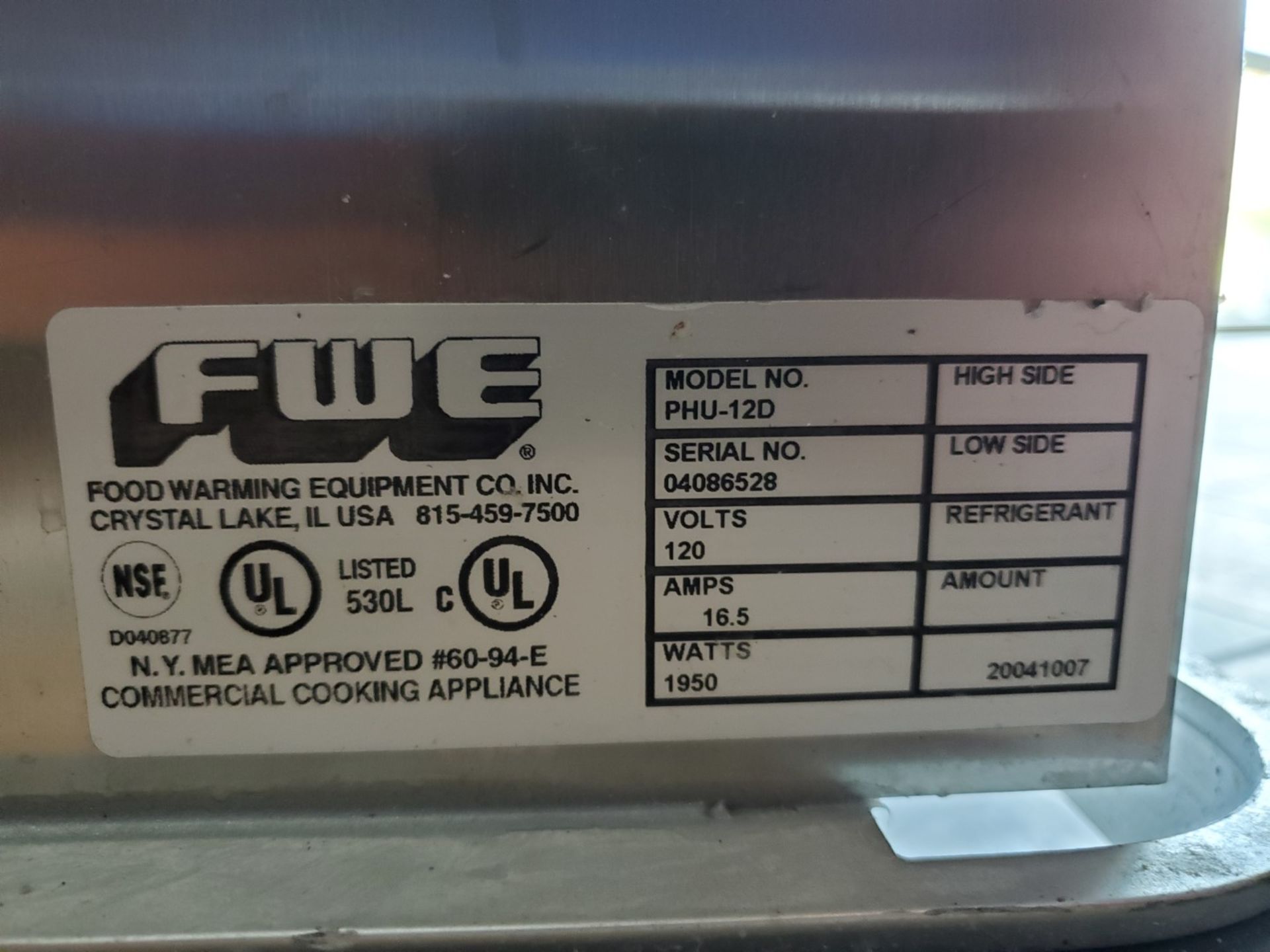 FWE (Food Warmer Equipment) Portable Food Warmer/Proofer, model PHU-12D - Image 2 of 6