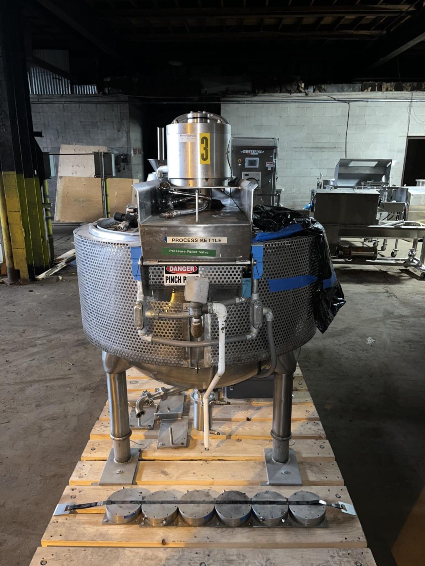 100 Gal Hamilton Single Motion Kettle, S/S, 40# - Image 4 of 5