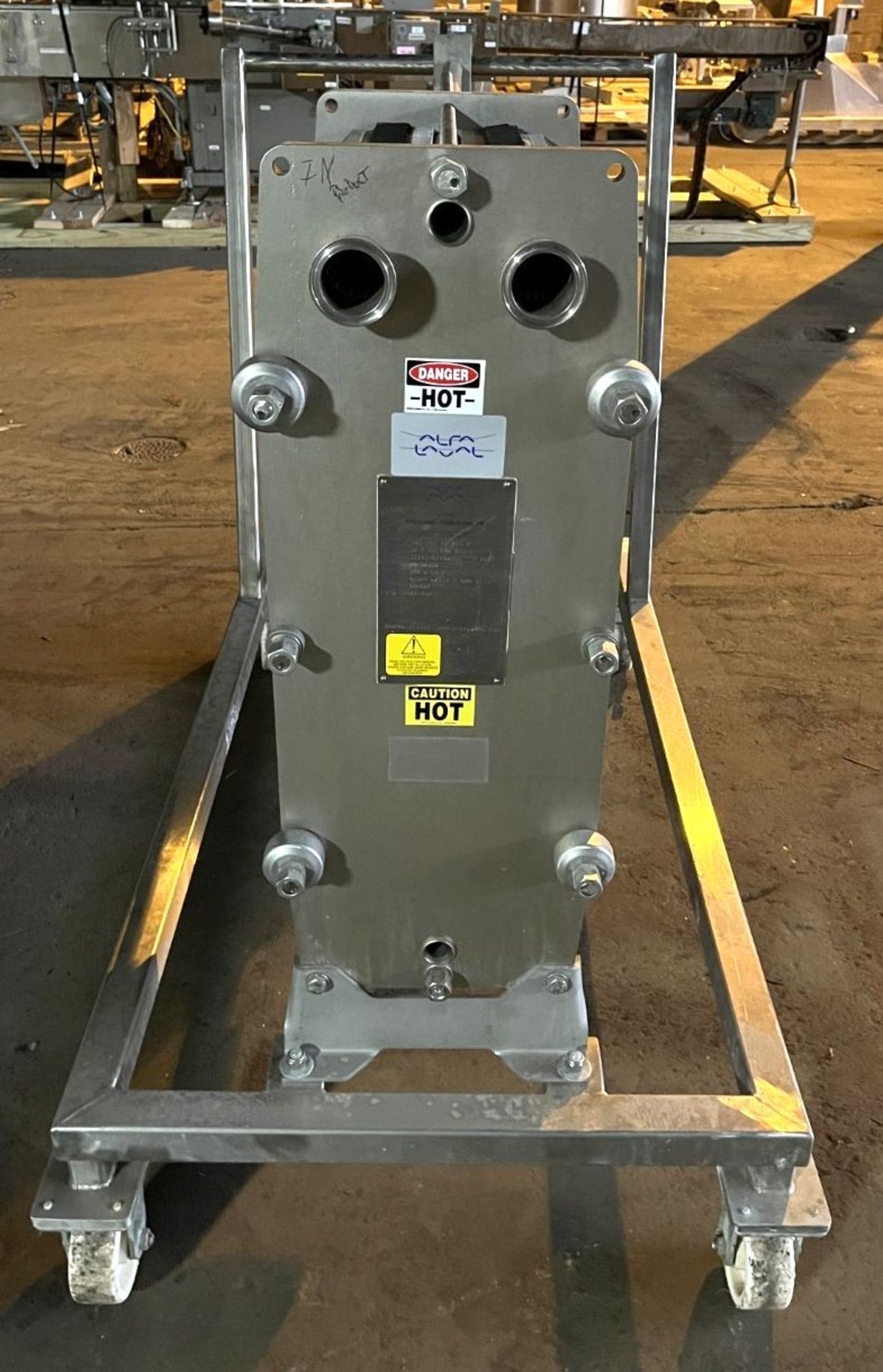 174.8 sq ft Alfa Laval Plate Pasturizer, Model M6-MBASE, S/S, 145# - Image 5 of 5