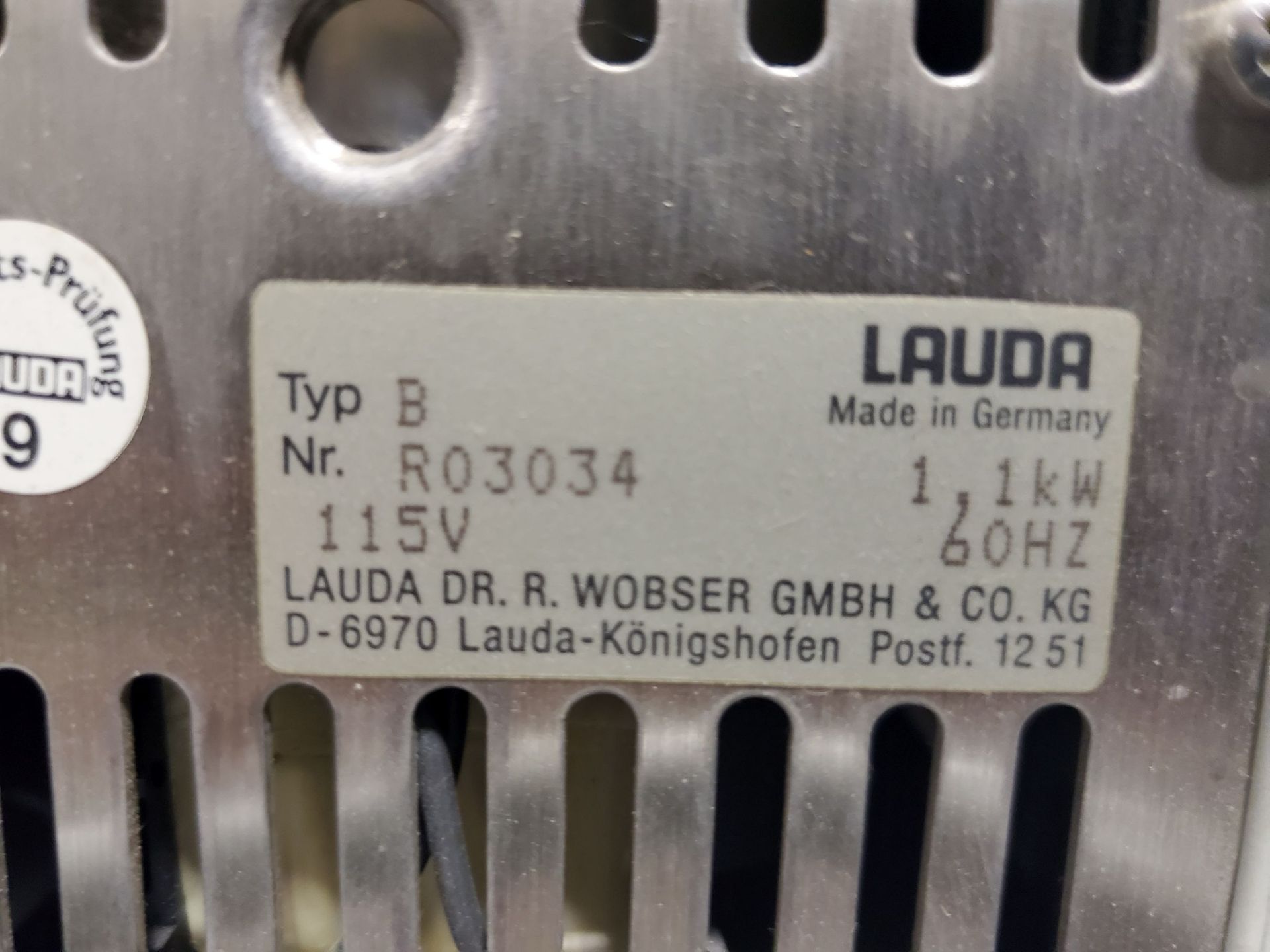 Lauda Water bath Heater Type B - Image 2 of 3