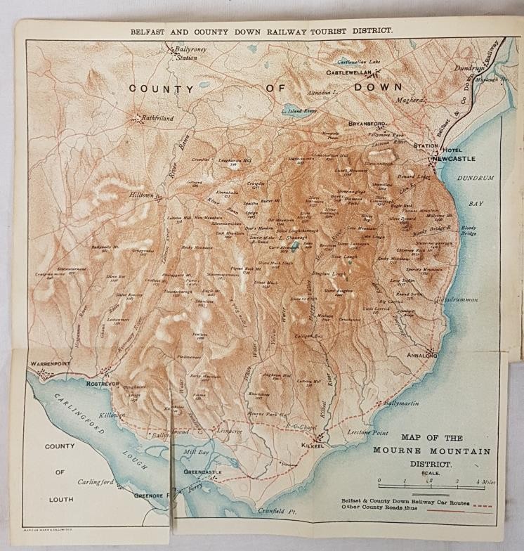 PRAEGER, Robert Lloyd. Belfast and County Down Railway Company. Official Guide to County Down and - Image 4 of 5