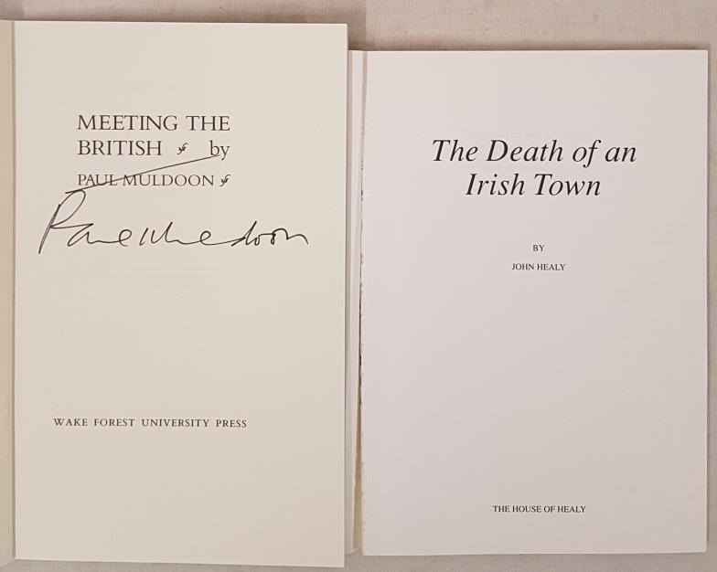 John Healy No One Shouted Stop, 1988; and Paul Muldoon Meeting the British (signed), 1987 - Image 2 of 2