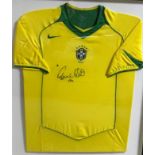 Ronaldo ? signed Brazil jersey. The second highest goal scorer in the World Cup all-time list