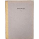 Broadsides A Collection of Old and New Songs 1935, Songs by W B Yeats and others, The Cuala Press