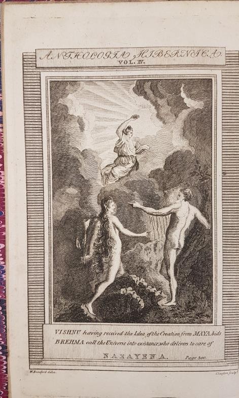 Anthologia Hibernica. Science, Belles-Lettres, History. 1794, volumes 2 and 4 bound in modern - Image 4 of 5