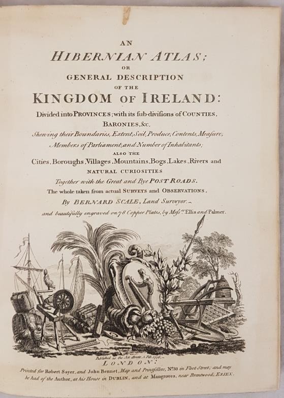 Bernard Scale. An Hibernian Atlas or General Description of The Kingdom of Ireland. Published - Image 2 of 6