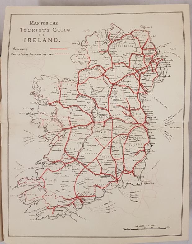 T J Westropp bound copy of 6 Tours or guides in Ireland, rebound by him as one vol Jan 1895 and with - Image 3 of 5