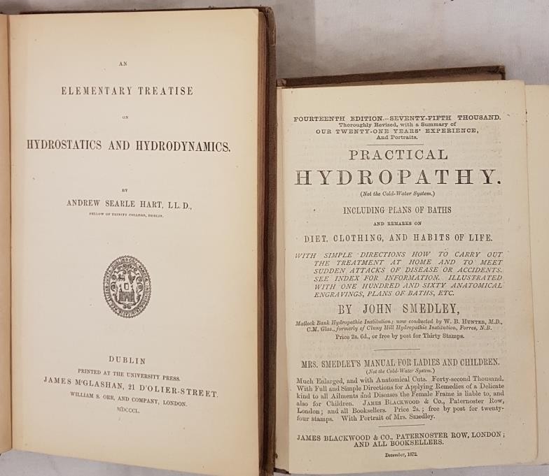 Andrew Pearle (Trinity College, Dublin) An Elementary Treatise on Hydrostatics and Hydrodynamics. - Image 2 of 5