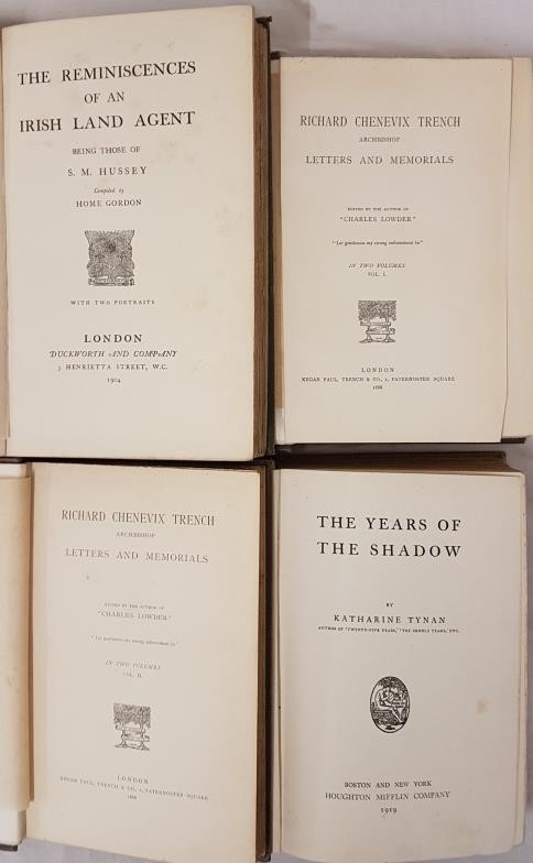 Reminiscences of an Irish Land Agent by Samuel Hussey. 1904; Richard Chenevix Trench Letters and - Image 2 of 3