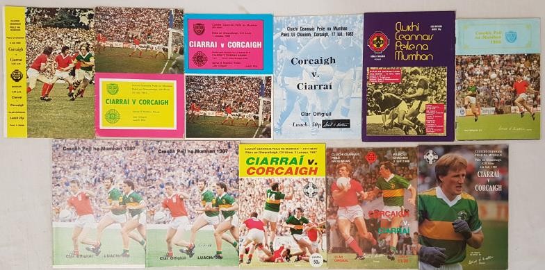 Munster Senior Football Final Programmes - 1980-1989 (11)