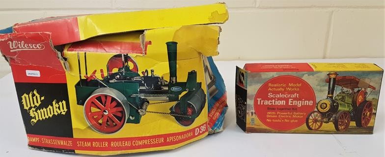 Wilesco D36 Old Smoky Steam Roller (boxed) and a Scalecraft Traction Engine - Image 2 of 2