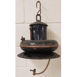 Signal Box Doughnut Style Ceiling Oil Lamp