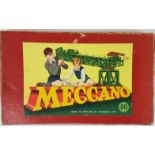 Meccano No. 00 with Instruction Book. 1945 to 1957. Wired into Original Box