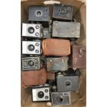 Collection of c.24 Vintage Box Cameras