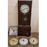Simplex Time Recorder and Collection of Simplex Slave Clocks