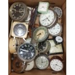 Box of Various Alarm Clocks c. 22