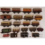 Collection of Hornby Locomotives (2), Carriages (5), Coaches (10) and 3 Buffer Stops