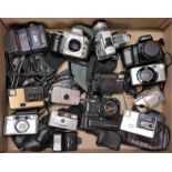 Box of Various c.13 Vintage Cameras