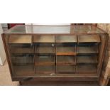 Traditional Haberdashery Glass Display Cabinet - 4ft6in x 22in x 35.5in tall