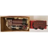 Hornby "0" Gauge No.501 Locomotive (reversing) and No.501 Tender - both boxed