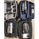Collection of Video Cameras - Sony Handycam x 2, Canon and JVC