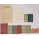 Railway Clerk Association Paperwork