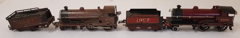 Bassett-Lowke "George The Fifth" 0-gauge Clockwork Locomotive and another (as found) with Tender