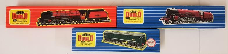 Three Hornby Dublo 00 Gauge Model Locomotives - EDL 2 Loco & Tender L.M.S. "Duchess of Atholl" (2