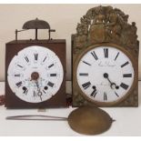 Two French Comtoise Clocks and a Pendulum (A/F)