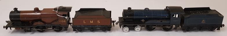 Bassett-Lowke LMS Standard Compound Electric 4-4-0 engine No.1108 and LMS tender along with a
