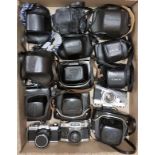 Box of c.14 Vintage Cameras