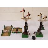 Collection of Hornby Railway Items to include Single Track Crossings, Signals and Traffic Lights