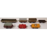 Collection of Seven Hornby Wagons including Portland Blue Circle Cement, Royal Daylight, LNER