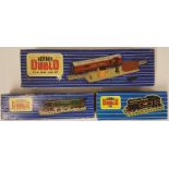 Collection of Three Hornby Dublo OO Gauge Locomotives, 3 Rail and 2 Rail - T.P.O. Mail Van Set;