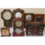 Collection of Seven Various Clocks