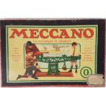 Meccano No. 0 with Instruction Book. Wired into Original Box