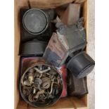 Box Lot of Railway Lamp Parts