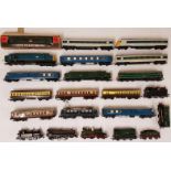 Collection of Hornby Locomotives (9), Coaches (10) and 3 Carriages