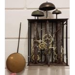 Unusual 3 Train Comtoise Clock Movement