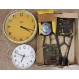 2 Master Clock Movements and Parts )Spare or Repair)