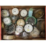 Box of Various Alarm Clocks c. 20